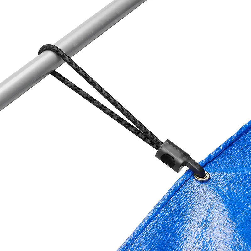 Elastisk sløyfe med plastkrok – sett med 10 stk. (340703)