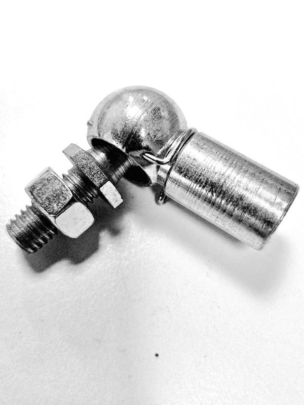 Løst kuleledd (kulebolt/kulehode) for gassfjær med M10