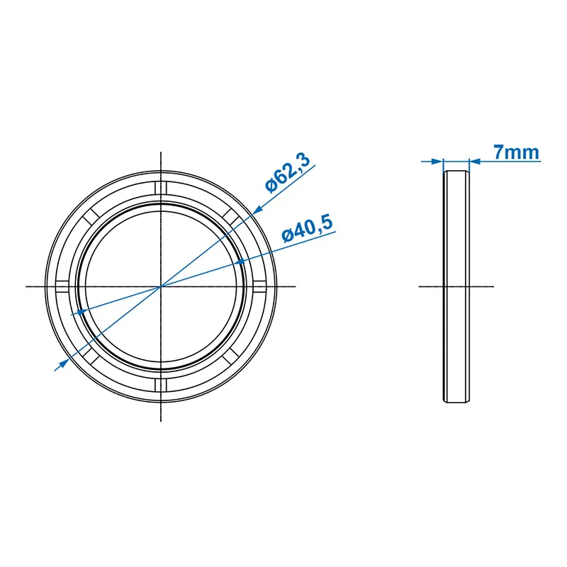 Tetning 42 x 62 x 7 mm – simmerring til tilhenger